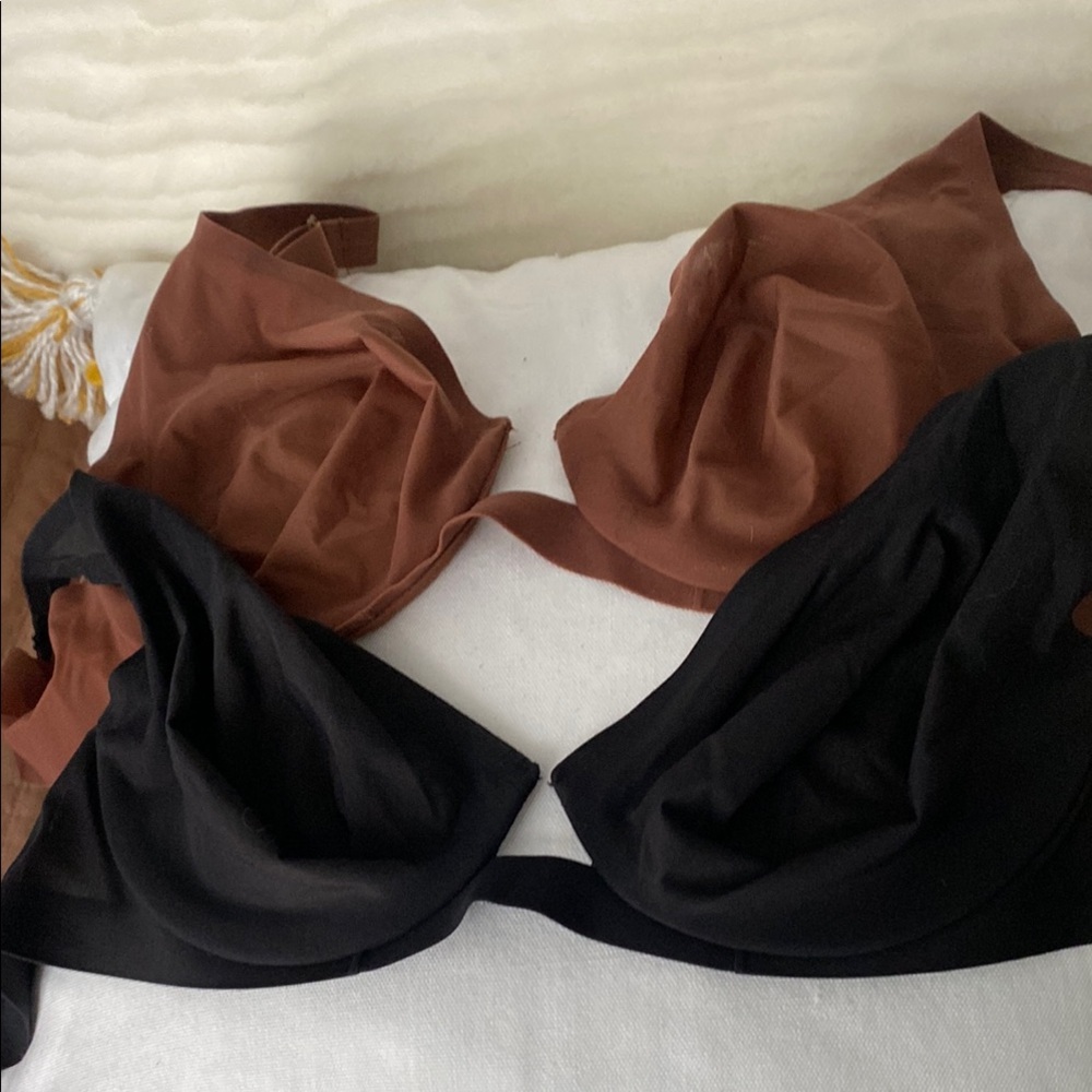 Women's Black and Brown Intimates Set